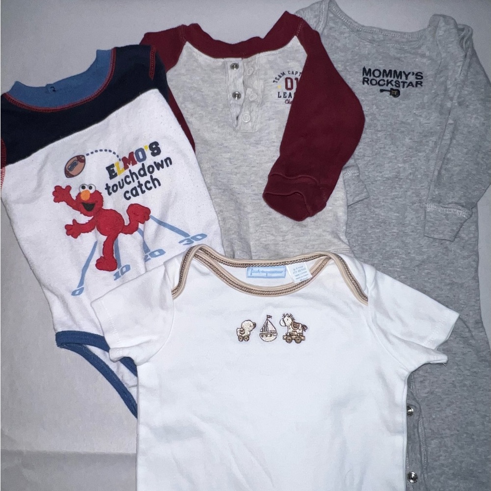 6/9 Mo. Baby’s Onesie Lot of 4